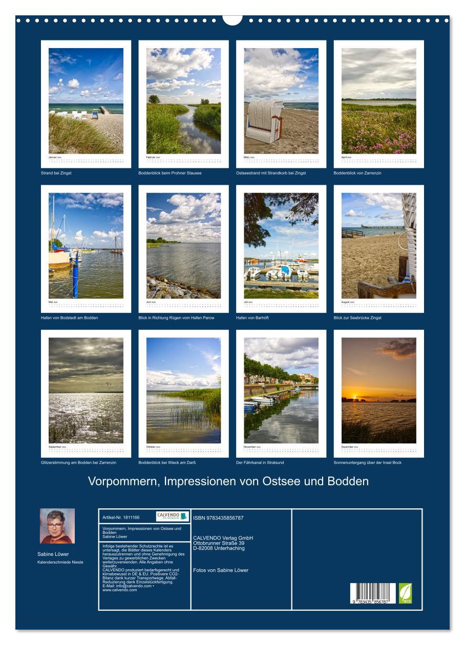 Bild: 9783435856787 | Vorpommern, Impressionen von Ostsee und Bodden (Wandkalender 2025...