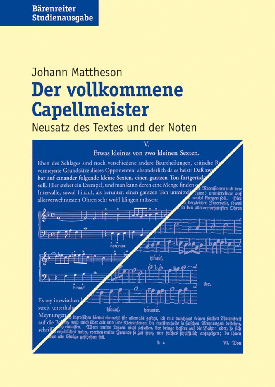 Cover: 9783761814130 | Der vollkommene Capellmeister | Neusatz des Textes und der Noten