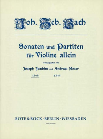 Cover: 9790202501627 | Sonaten Und Partiten Band 1 | Johann Sebastian Bach | Buch