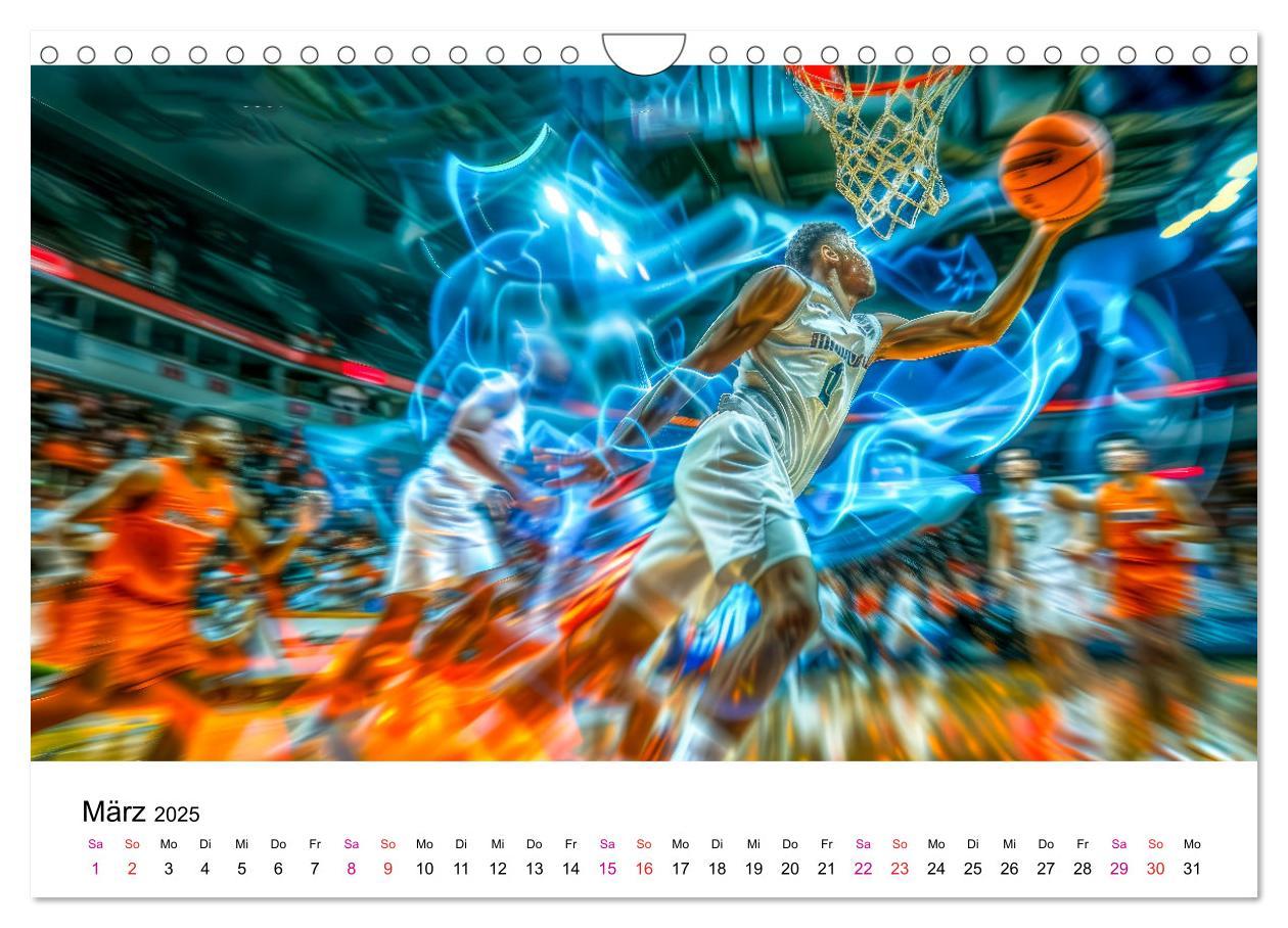 Bild: 9783457146682 | Basketball Erlebnisse (Wandkalender 2025 DIN A4 quer), CALVENDO...