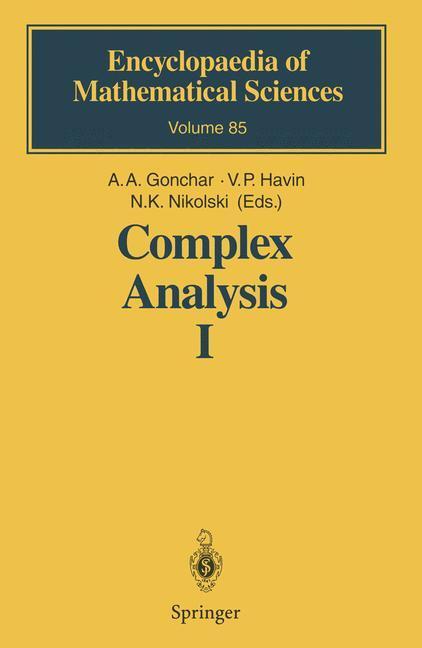 Cover: 9783540547037 | Complex Analysis I | A. A. Gonchar (u. a.) | Buch | ix | Englisch