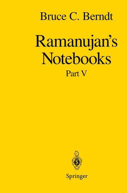 Cover: 9780387949413 | Ramanujan¿s Notebooks | Part V | Bruce C. Berndt | Buch | XIII | 1997