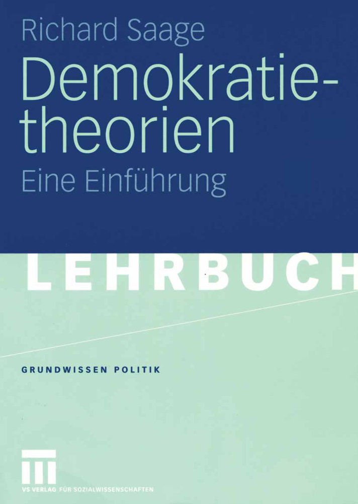 Cover: 9783531147222 | Demokratietheorien | Richard Saage | Taschenbuch | 325 S. | Deutsch