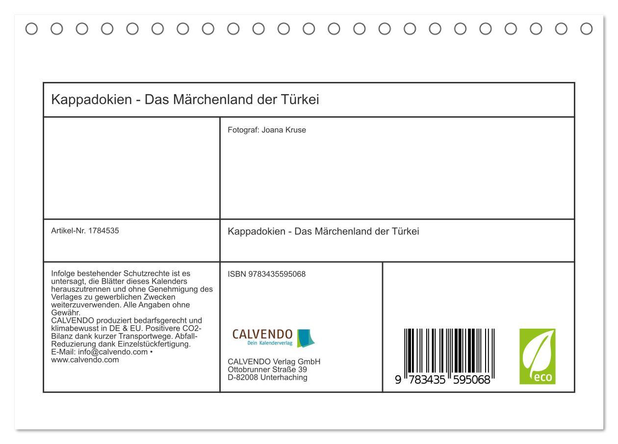 Bild: 9783435595068 | Kappadokien - Das Märchenland der Türkei (Tischkalender 2025 DIN A5...