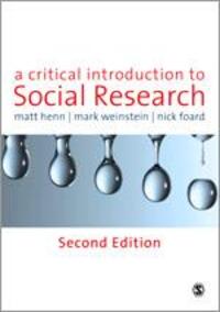Cover: 9781848601796 | A Critical Introduction to Social Research | Mark Weinstein (u. a.)