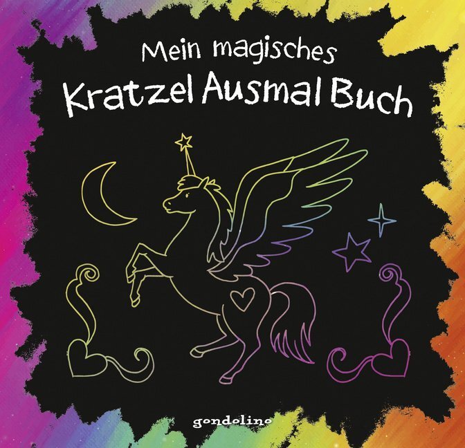 Cover: 9783811234871 | Mein magisches KratzelAusmalBuch (Einhorn), m. Holzstift | Metzen