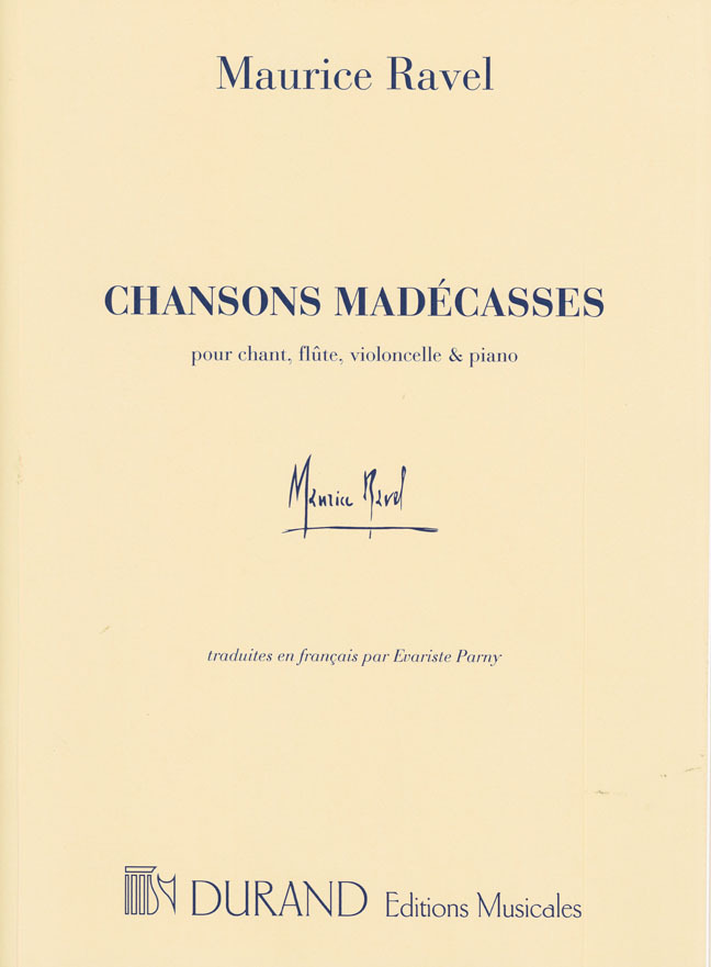 Cover: 9790044076109 | Chansons madecasses pour voix, flûte, violoncelle et piano...