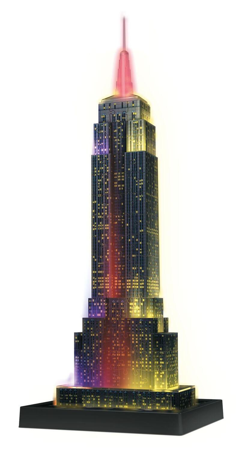Bild: 4005556125661 | Empire State Building bei Nacht. 3D Puzzle 216 Teile | Spiel | Deutsch