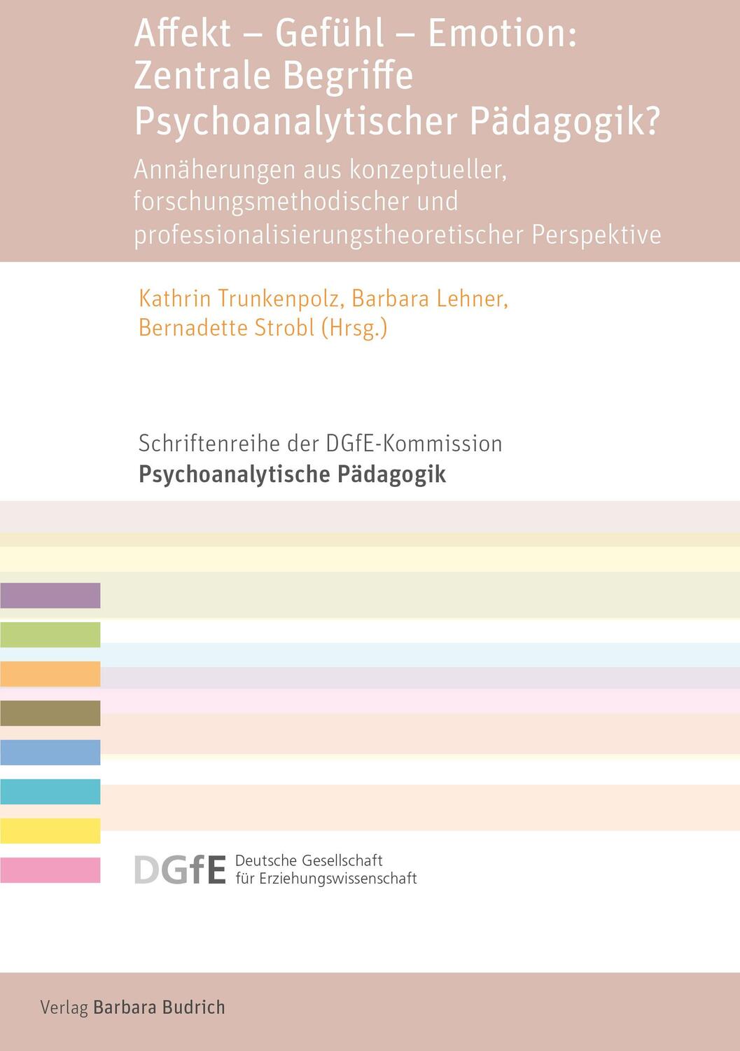 Cover: 9783847426851 | Affekt - Gefühl - Emotion: Zentrale Begriffe Psychoanalytischer...