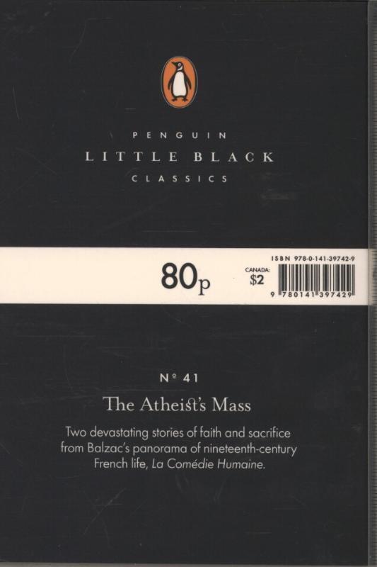 Rückseite: 9780141397429 | The Atheist's Mass | Honore de Balzac | Taschenbuch | Englisch | 2015