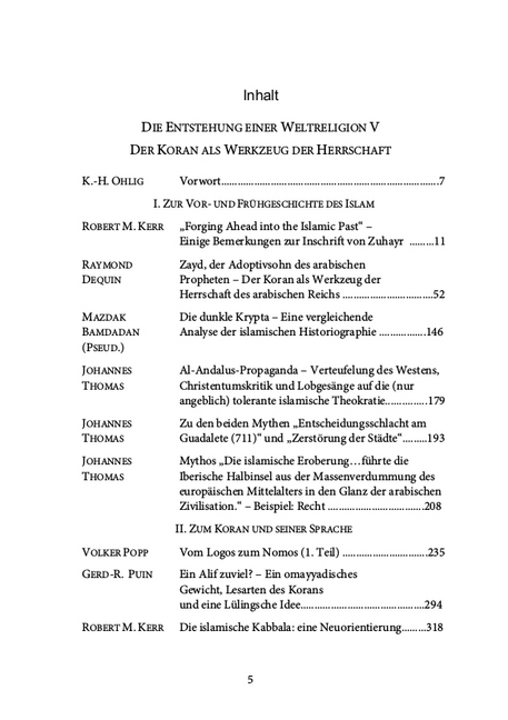 Bild: 9783899302158 | Die Entstehung einer Weltreligion. Tl.5 | Karl-Heinz Ohlig (u. a.)