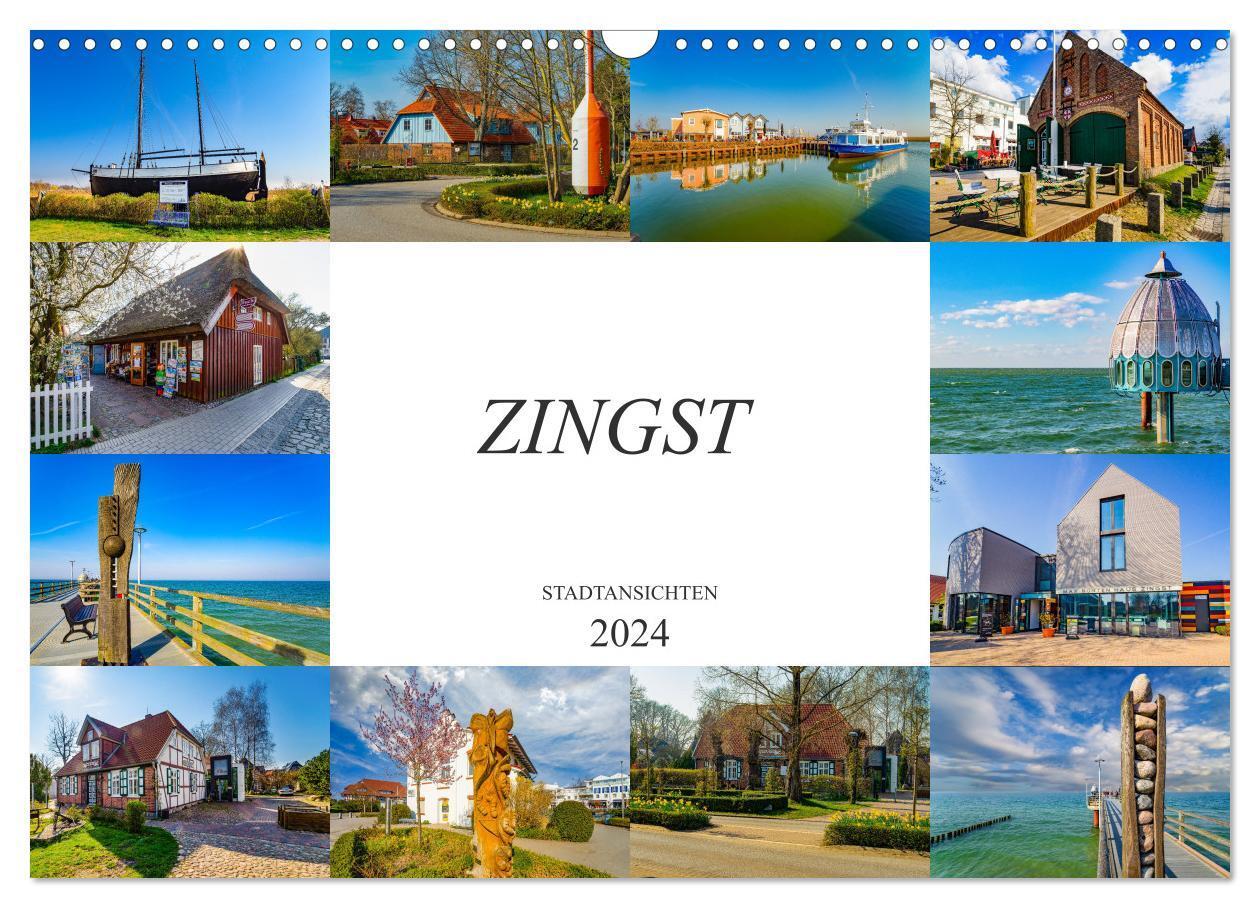 Cover: 9783383007873 | Zingst Stadtansichten (Wandkalender 2024 DIN A3 quer), CALVENDO...