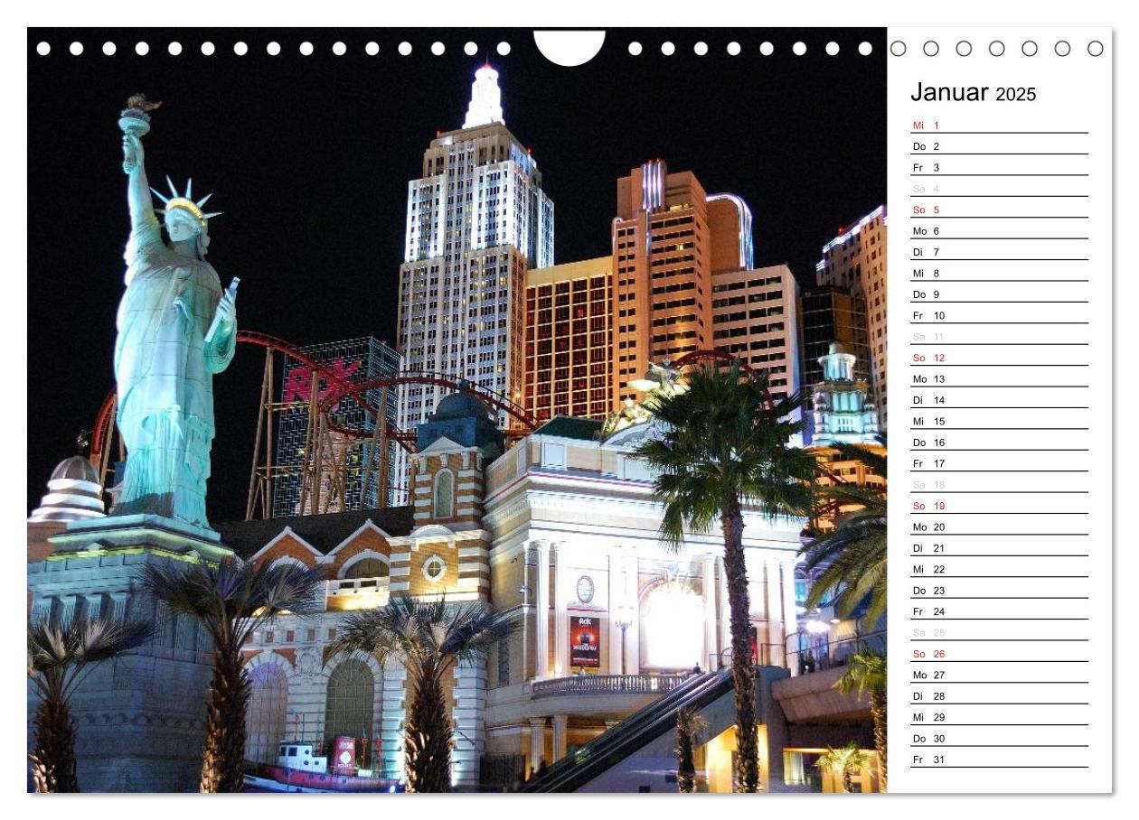 Bild: 9783435472031 | LAS VEGAS - by night (Wandkalender 2025 DIN A4 quer), CALVENDO...