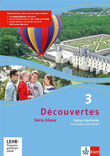 Cover: 9783126221368 | Découvertes Série bleue 3. Cahier d'activités mit Audios und Filmen...