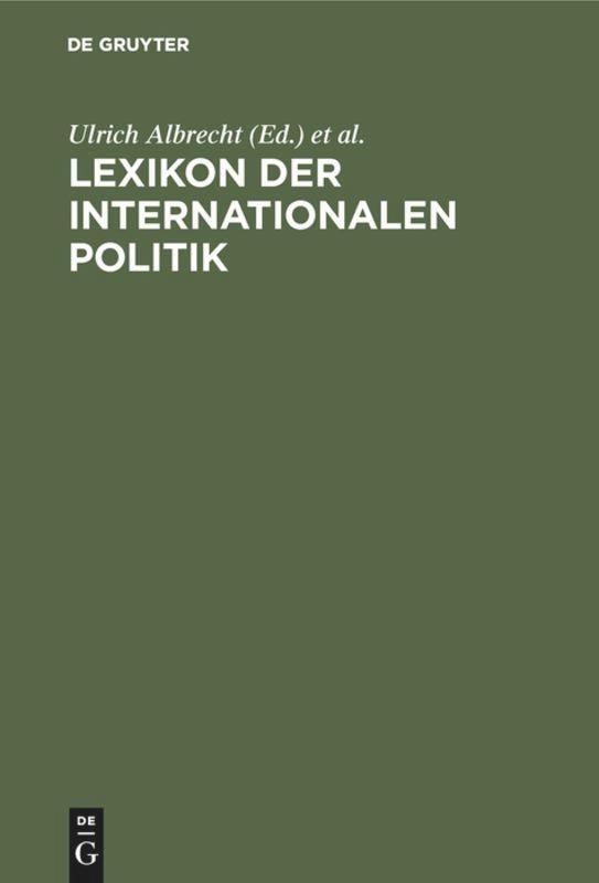 Cover: 9783486233131 | Lexikon der Internationalen Politik | Helmut Volger (u. a.) | Buch