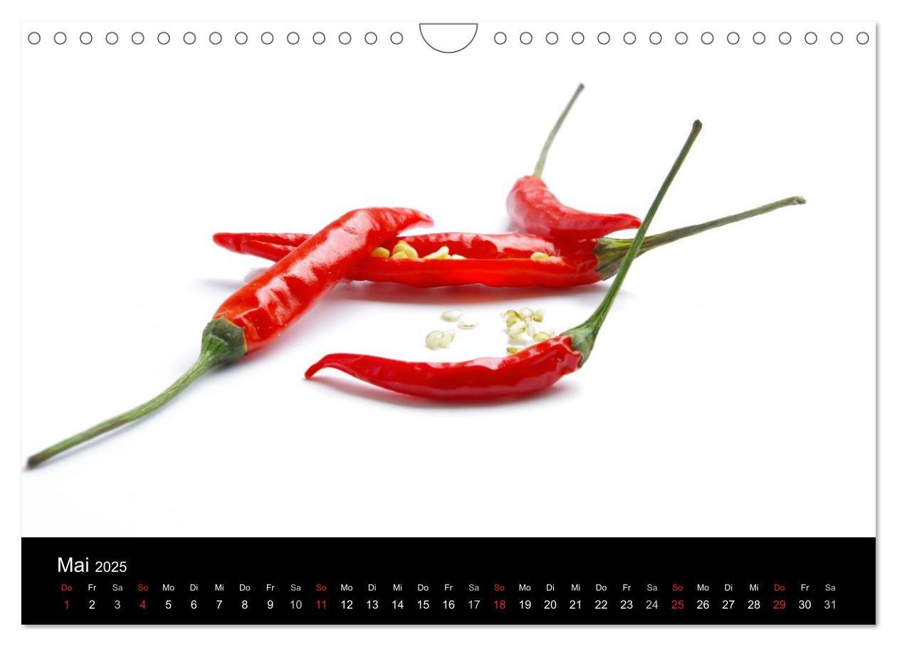 Bild: 9783435824335 | Hot Chili Küchen Kalender (Wandkalender 2025 DIN A4 quer), CALVENDO...