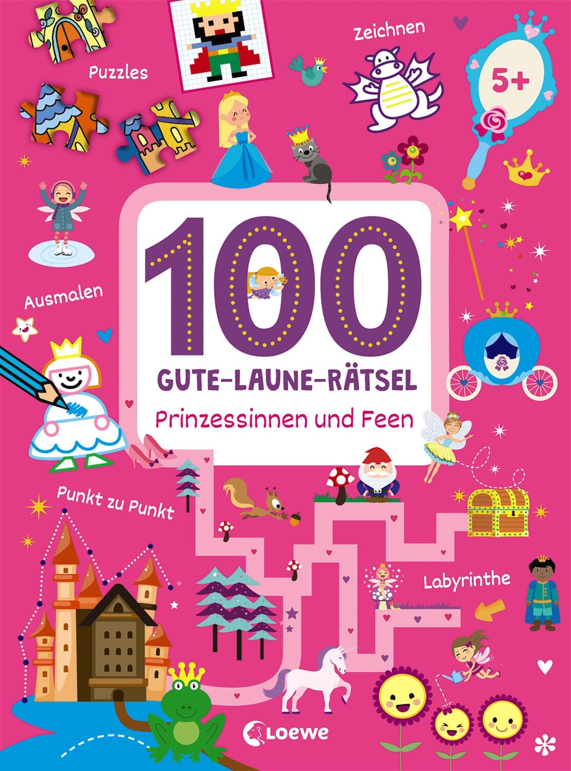 Cover: 9783743202245 | 100 Gute-Laune-Rätsel - Prinzessinnen und Feen | Taschenbuch | Deutsch