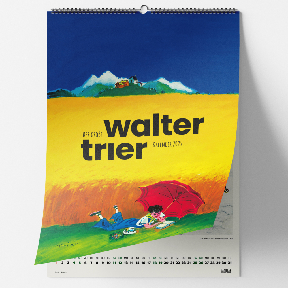 Cover: 9783968491554 | Der große Walter Trier Wandkalender 2025 | Walter Trier | Kalender