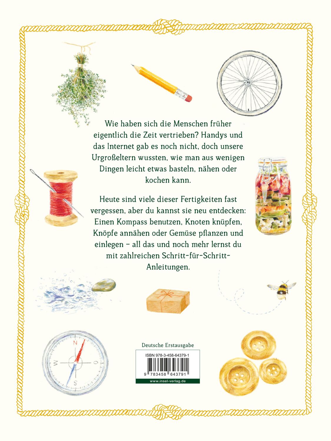 Rückseite: 9783458643791 | Das Handbuch der vergessenen Fertigkeiten | Elaine Batiste (u. a.)