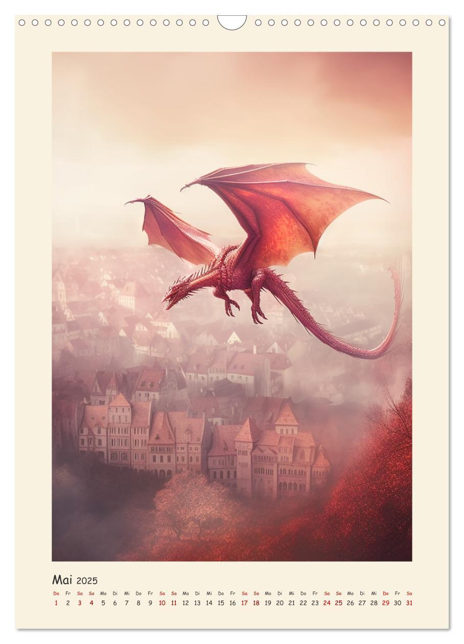 Bild: 9783435857432 | Malerische Drachen (Wandkalender 2025 DIN A3 hoch), CALVENDO...