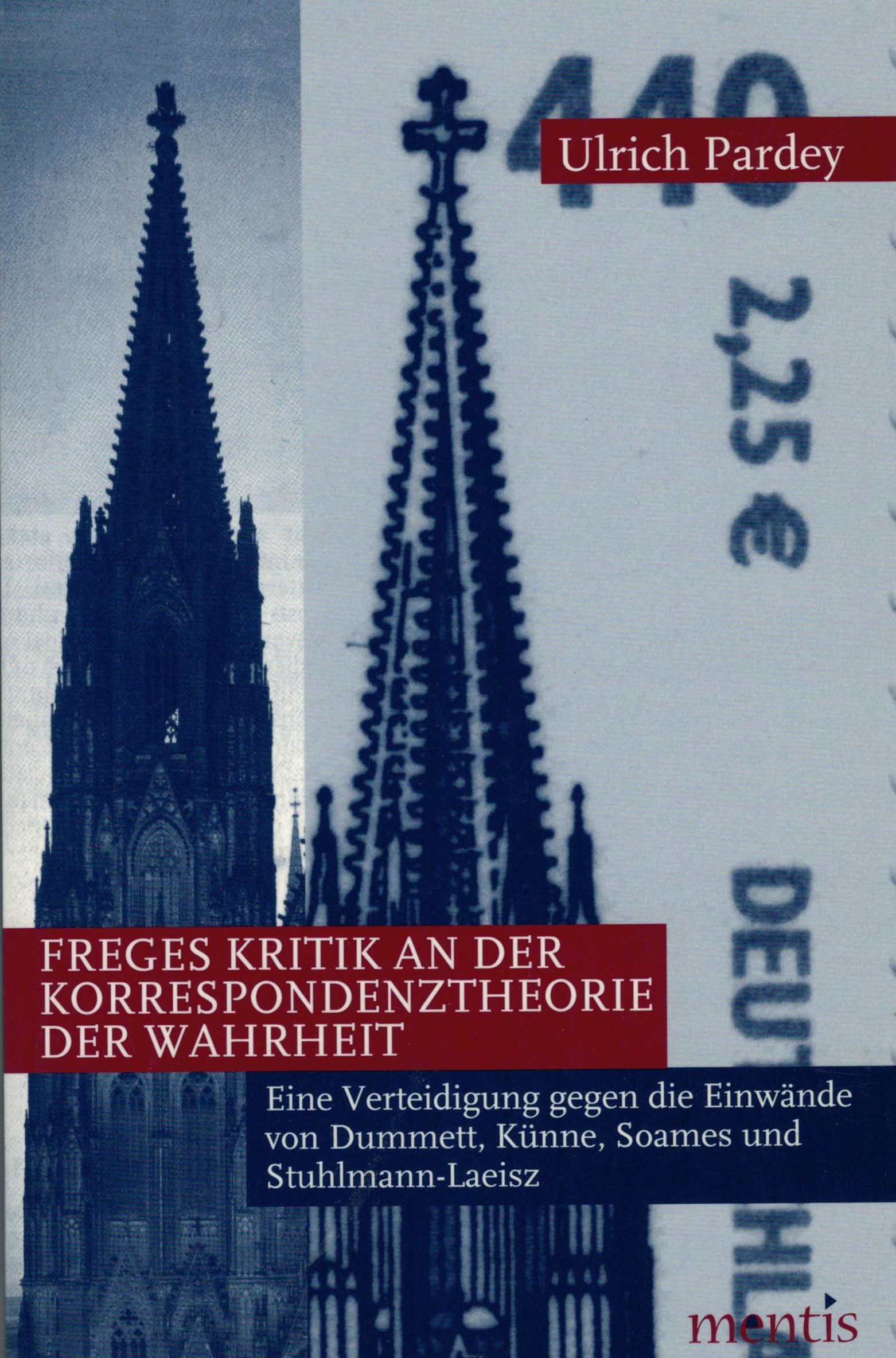 Cover: 9783897853935 | Freges Kritik an der Korrespondenztheorie der Wahrheit | Ulrich Pardey