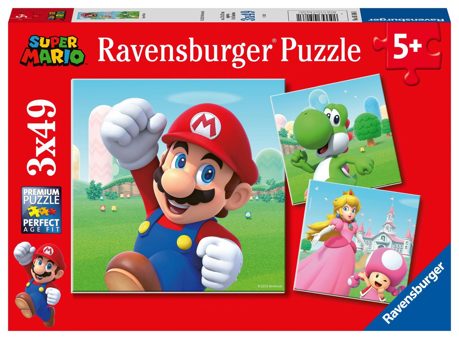 Cover: 4005556051861 | Ravensburger Kinderpuzzle 05186 - Super Mario - 3x49 Teile Puzzle...