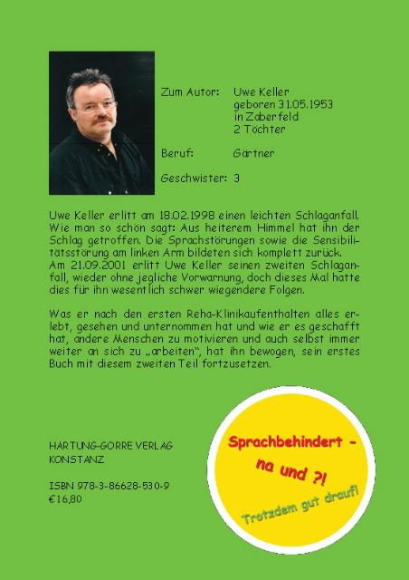 Rückseite: 9783866285309 | Plötzlich sprachlos | Uwe Keller | Taschenbuch | Paperback | 156 S.