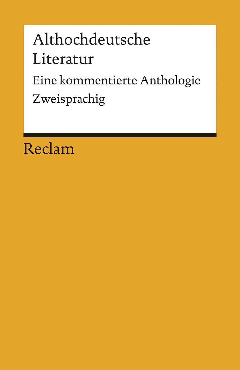 Cover: 9783150184912 | Althochdeutsche Literatur | Stephan Müller | Taschenbuch | 412 S.