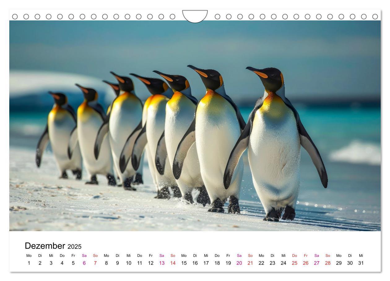 Bild: 9783457164389 | Maritim pur - Pinguine (Wandkalender 2025 DIN A4 quer), CALVENDO...