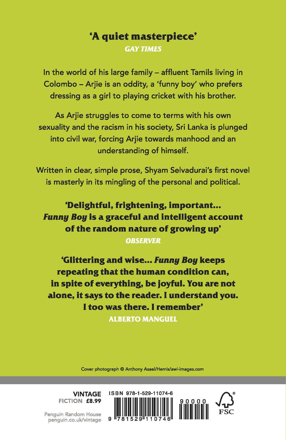 Rückseite: 9781529110746 | Funny Boy | A Novel in Six Stories | Shyam Selvadurai | Taschenbuch