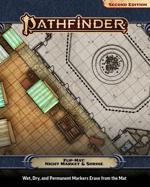 Cover: 9781640785502 | Pathfinder Flip-Mat: Night Market &amp; Shrine (P2) | Jason Engle (u. a.)