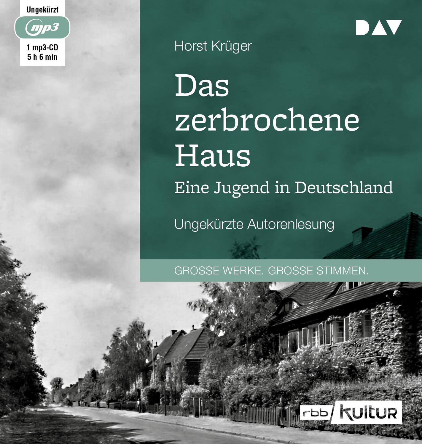 Cover: 9783742412560 | Das zerbrochene Haus. Eine Jugend in Deutschland | Horst Krüger | MP3