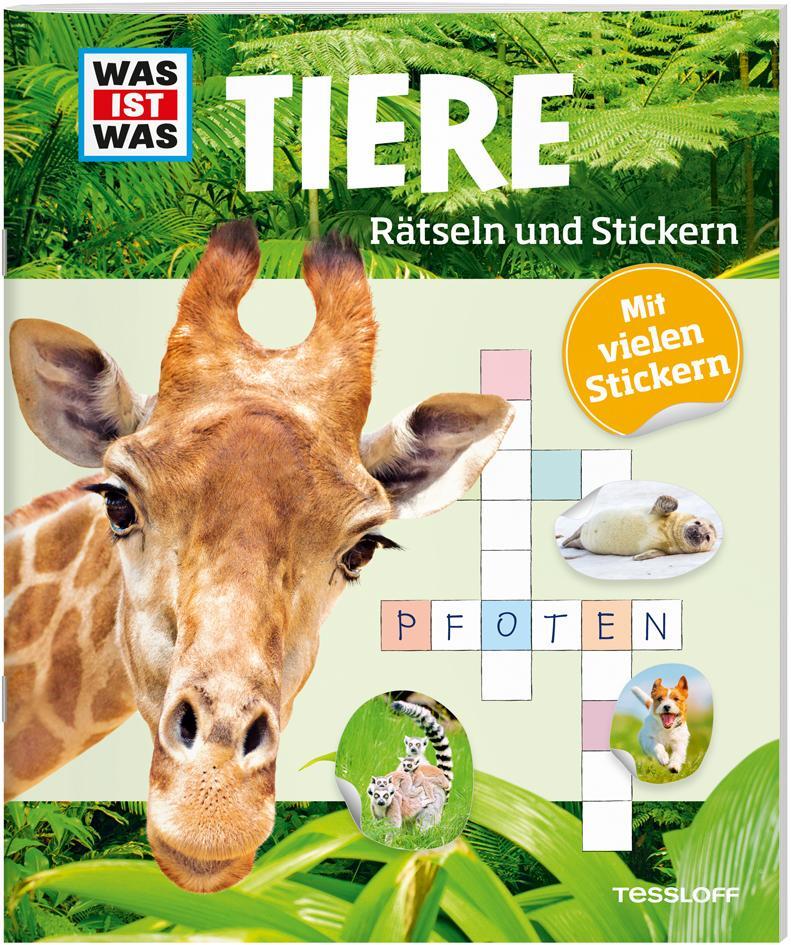 Cover: 9783788621766 | WAS IST WAS Rätseln und Stickern: Tiere | Lorena Lehnert | Taschenbuch