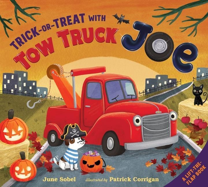 Cover: 9780358063674 | Trick-Or-Treat with Tow Truck Joe Lift-The-Flap Board Book | Sobel