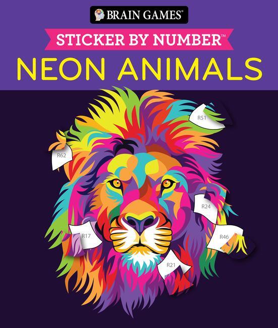 Cover: 9781639385058 | Brain Games - Sticker by Number: Neon Animals | Ltd (u. a.) | Buch