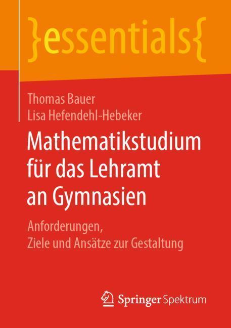 Cover: 9783658266813 | Mathematikstudium für das Lehramt an Gymnasien | Taschenbuch | X