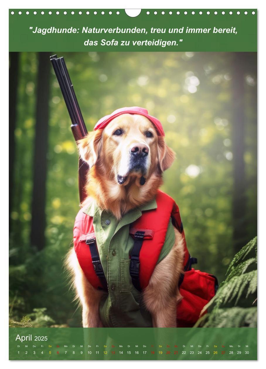 Bild: 9783435979424 | Lustige Jagdhunde mit Jägerlatein (Wandkalender 2025 DIN A3 hoch),...