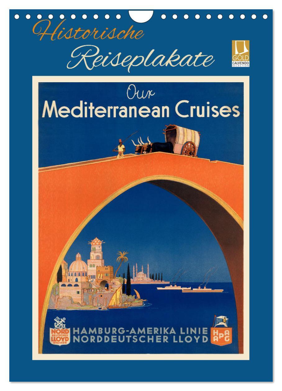 Cover: 9783675555341 | Historische Reiseplakate (Wandkalender 2024 DIN A4 hoch), CALVENDO...