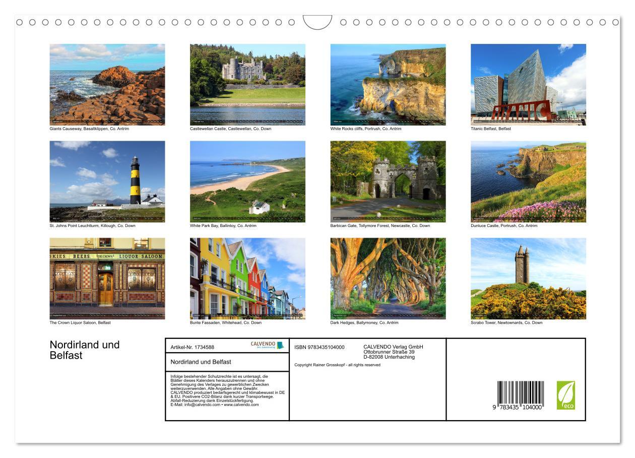 Bild: 9783435104000 | Nordirland und Belfast (Wandkalender 2025 DIN A3 quer), CALVENDO...