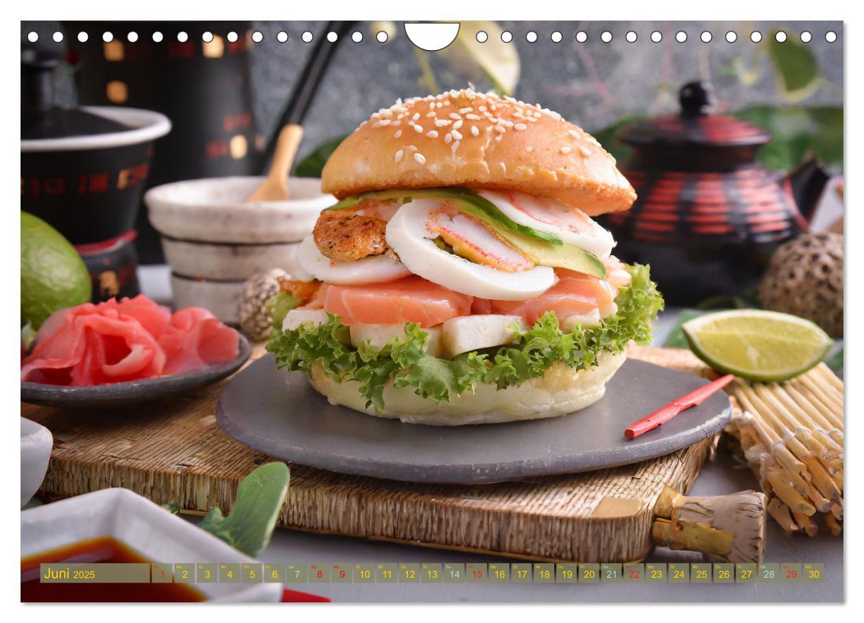 Bild: 9783457015926 | Unsere Burger Deluxe (Wandkalender 2025 DIN A4 quer), CALVENDO...