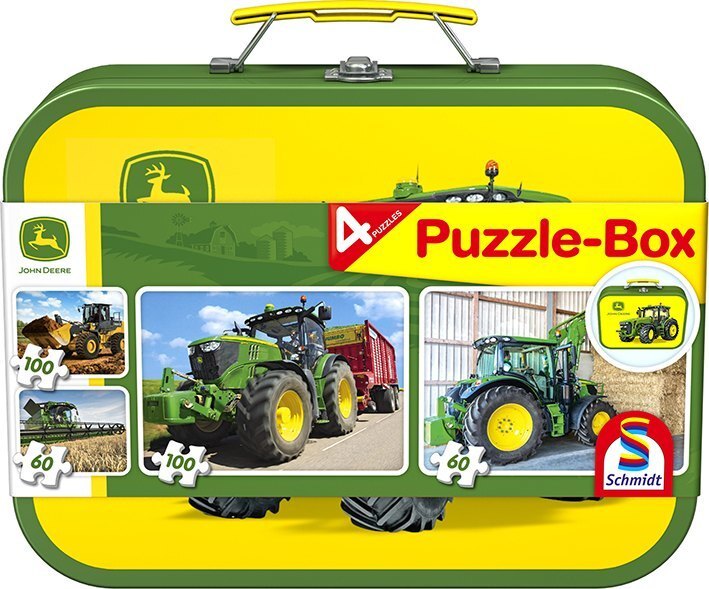 Cover: 4001504564971 | John Deere, Puzzle-Box (Kinderpuzzle) | Spiel | In Metallkoffer | 2017