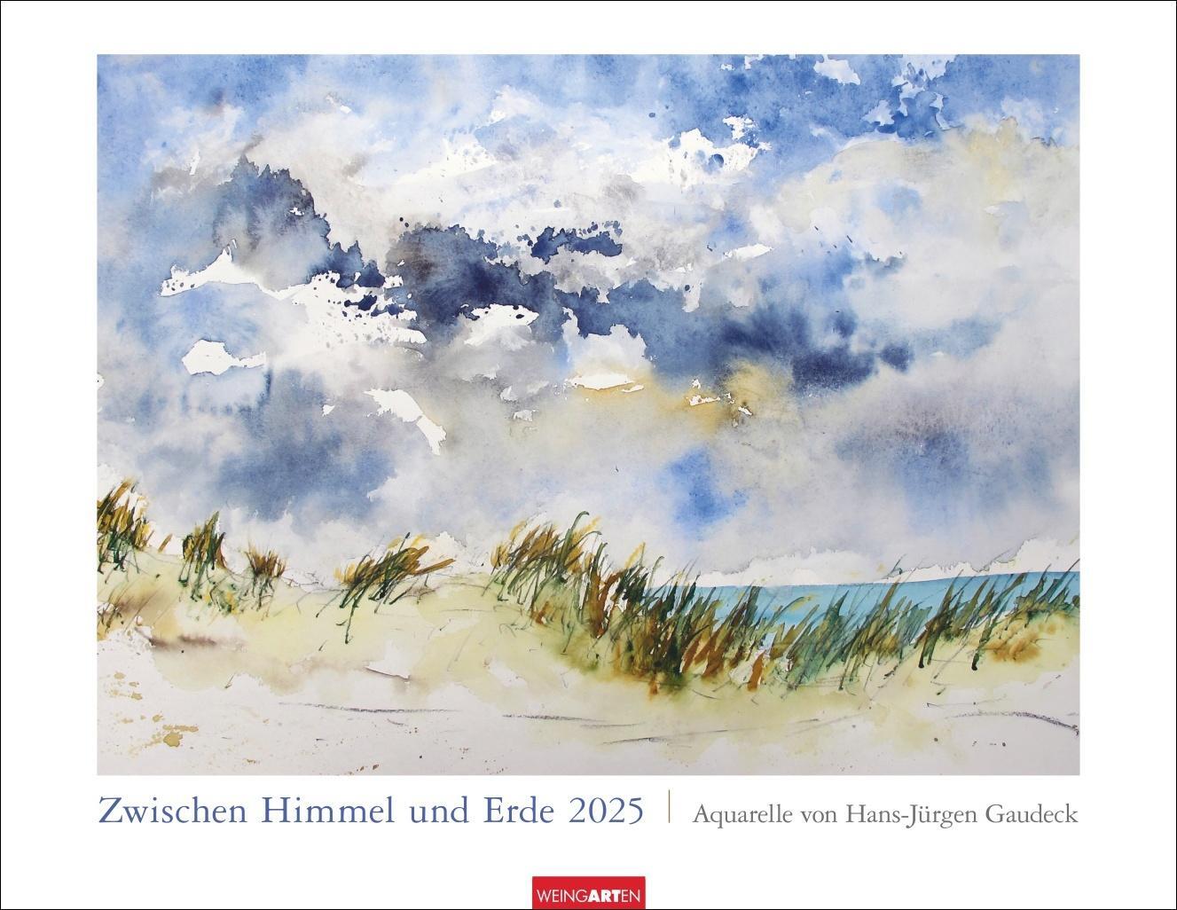 Cover: 9783839901540 | Zwischen Himmel und Erde Kalender 2025 - Aquarelle von Hans-Jürgen...
