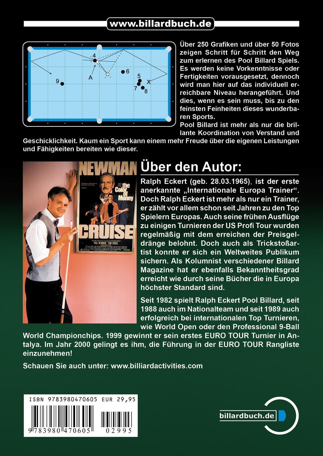 Rückseite: 9783980470605 | Modernes Pool | Techniken und Training | Ralph Eckert | Taschenbuch