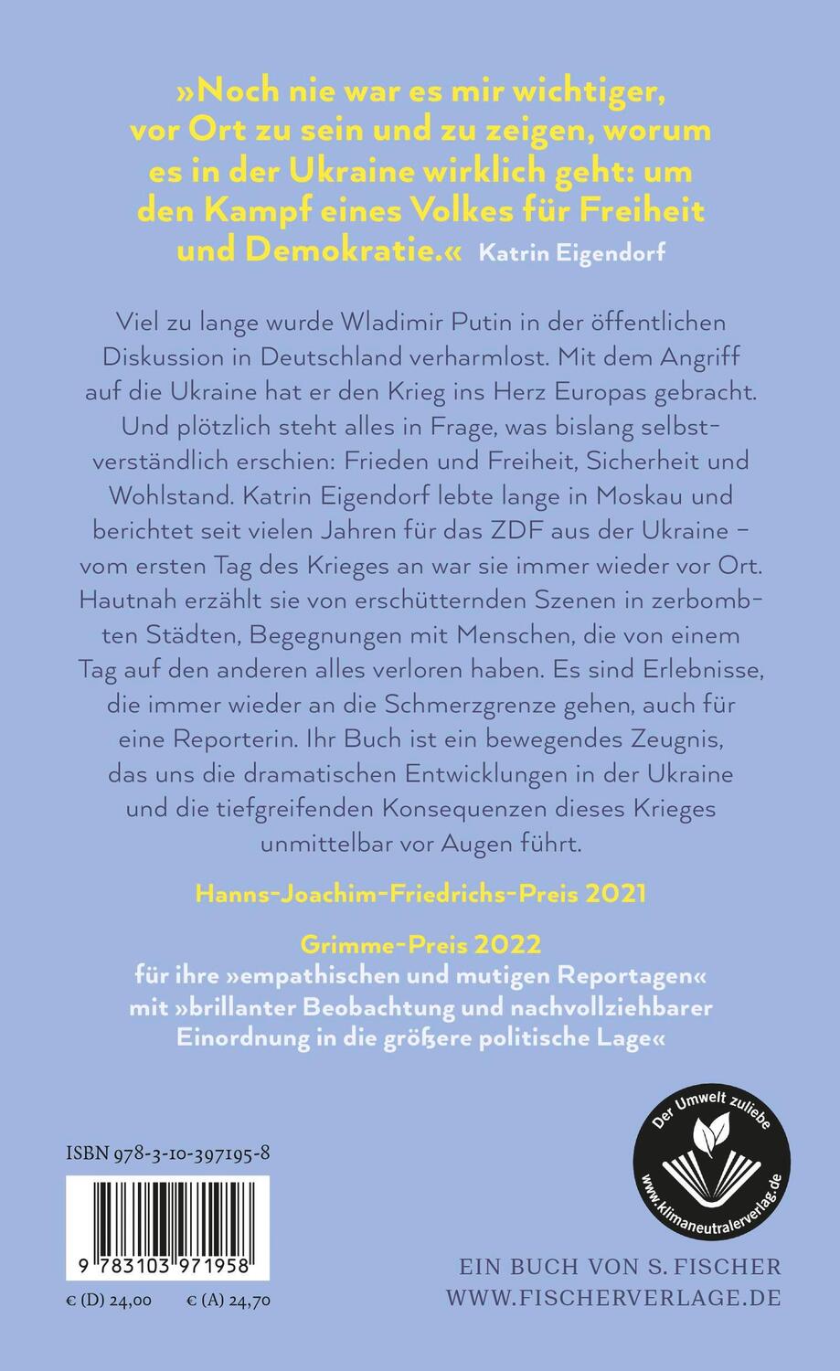 Rückseite: 9783103971958 | Putins Krieg - Wie die Menschen in der Ukraine für unsere Freiheit...