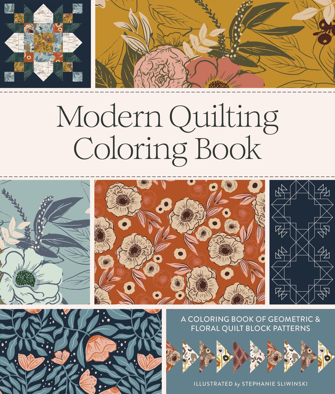 Cover: 9781958803400 | Modern Quilting Coloring Book | Stephanie Sliwinski | Taschenbuch