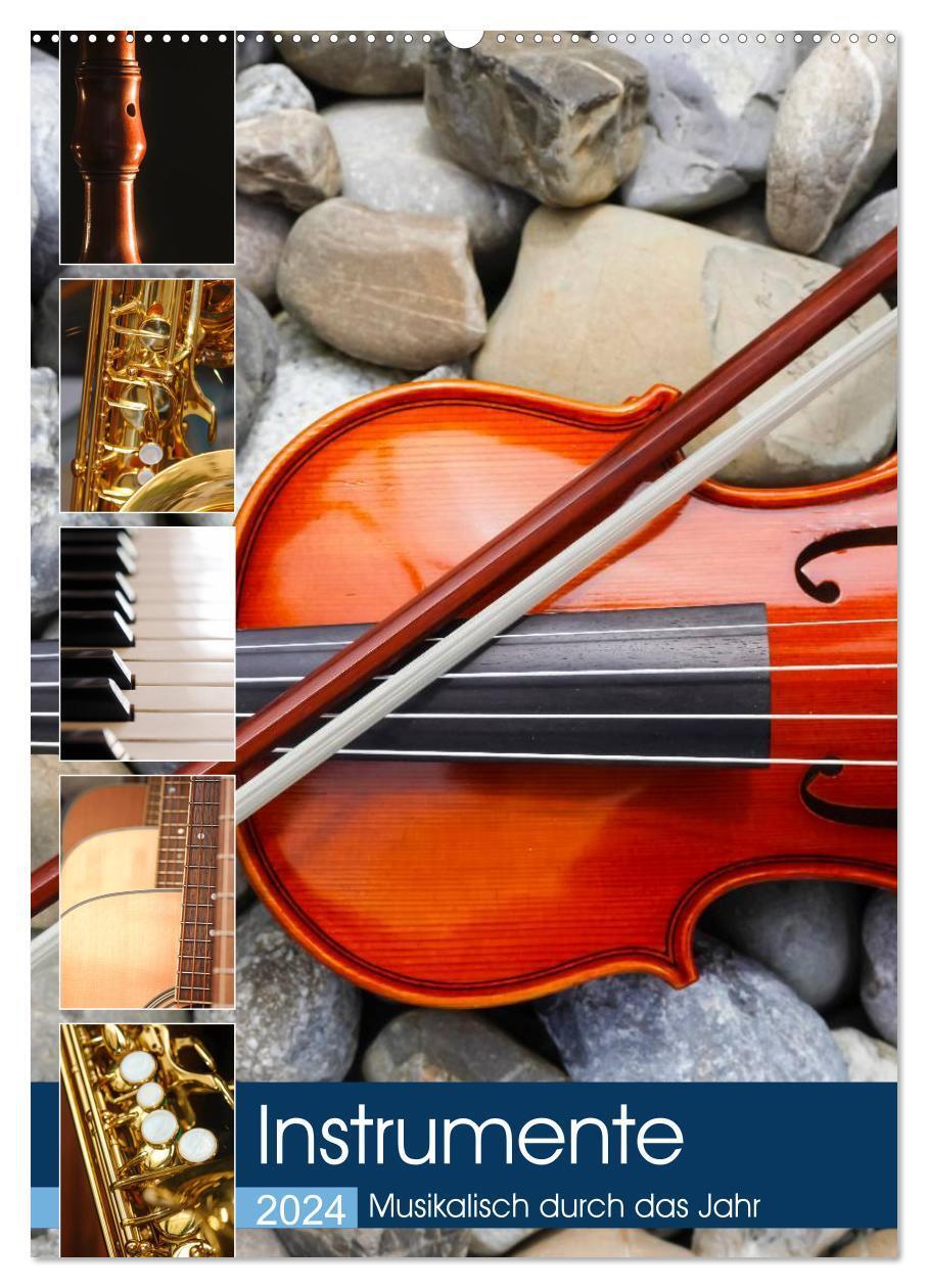 Cover: 9783383225048 | Instrumente - Musikalisch durch das Jahr (Wandkalender 2024 DIN A2...