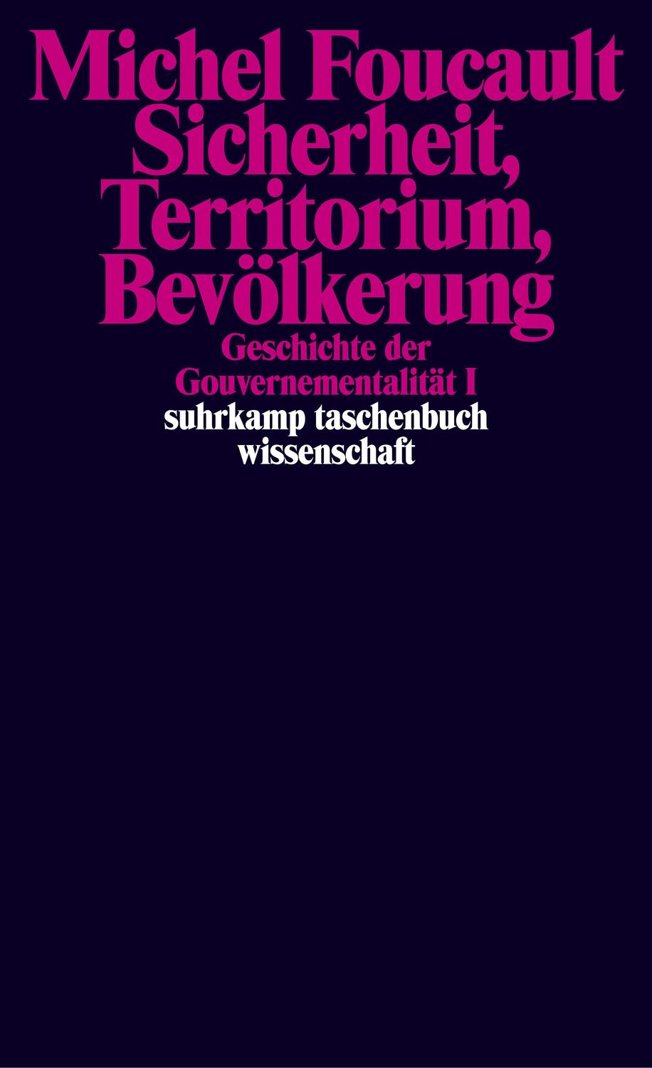 Cover: 9783518068441 | Geschichte der Gouvernementalität Bde.1/2 | Michel Foucault | Buch