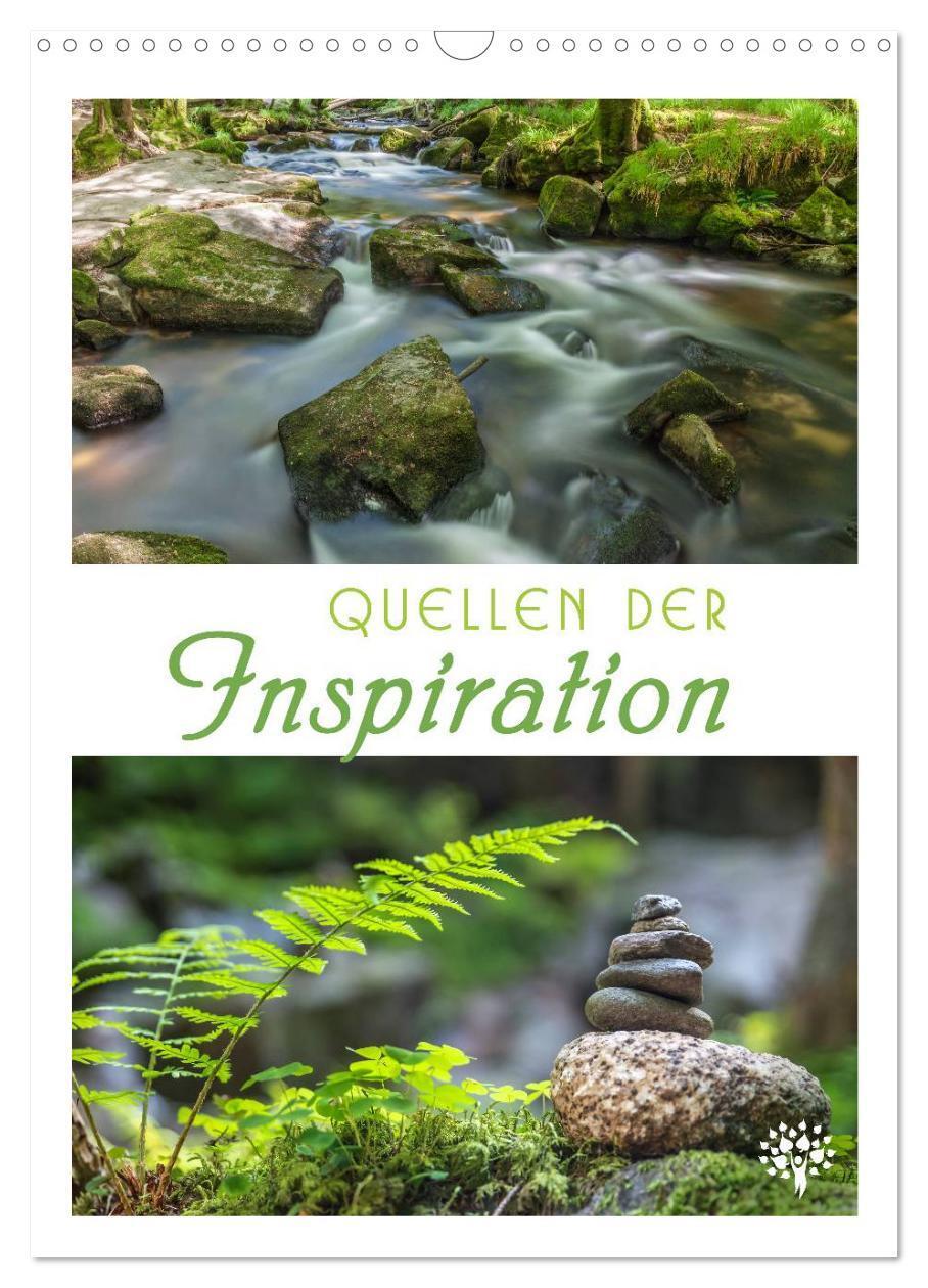 Cover: 9783457028407 | Quellen der Inspiration (Wandkalender 2025 DIN A3 hoch), CALVENDO...