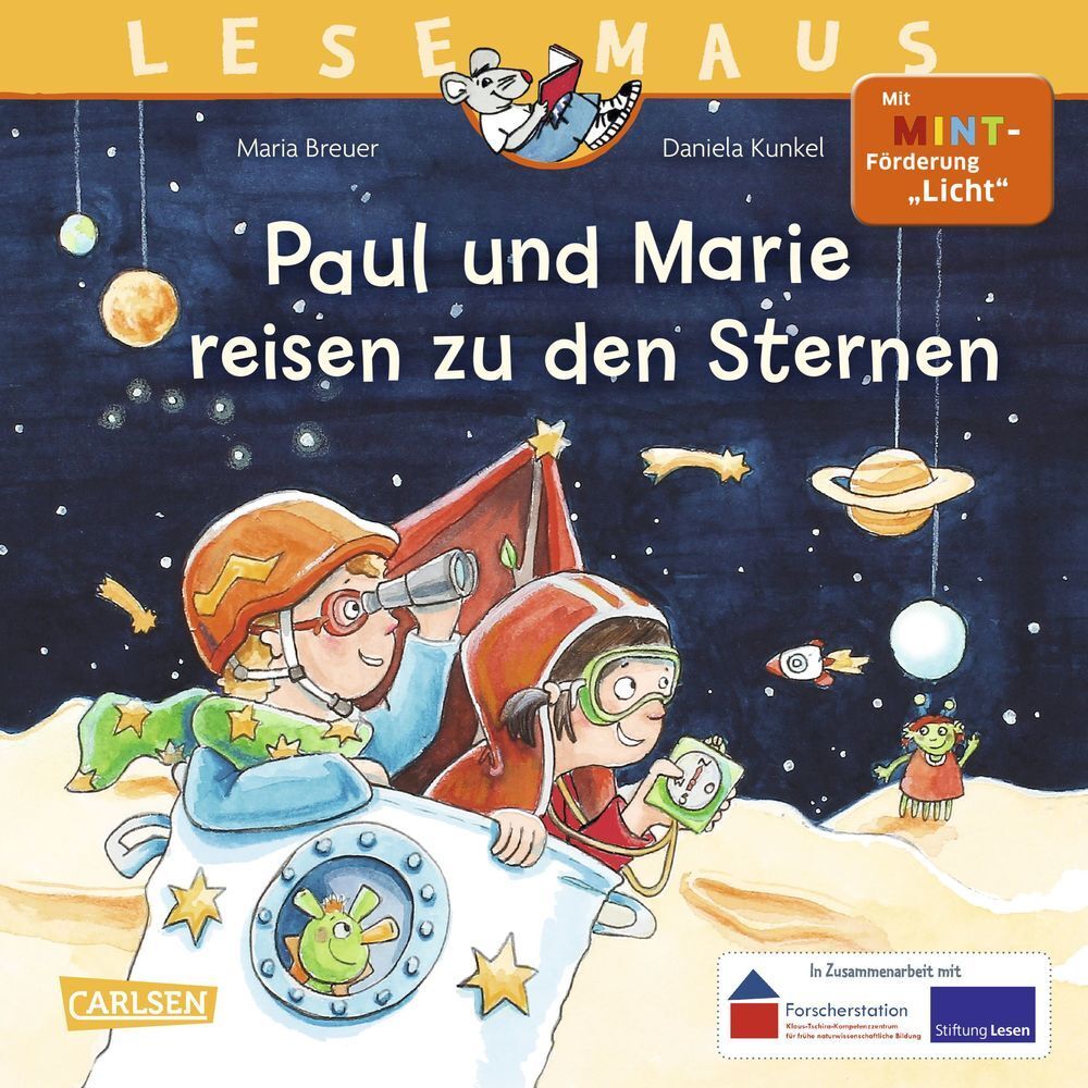 Cover: 9783551086822 | LESEMAUS 182: Paul und Marie reisen zu den Sternen | Maria Breuer