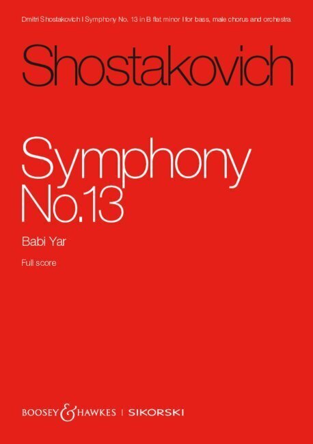 Cover: 9783689030087 | Sinfonie Nr. 13 | Dmitrij Schostakowitsch | Taschenbuch | 220 S.